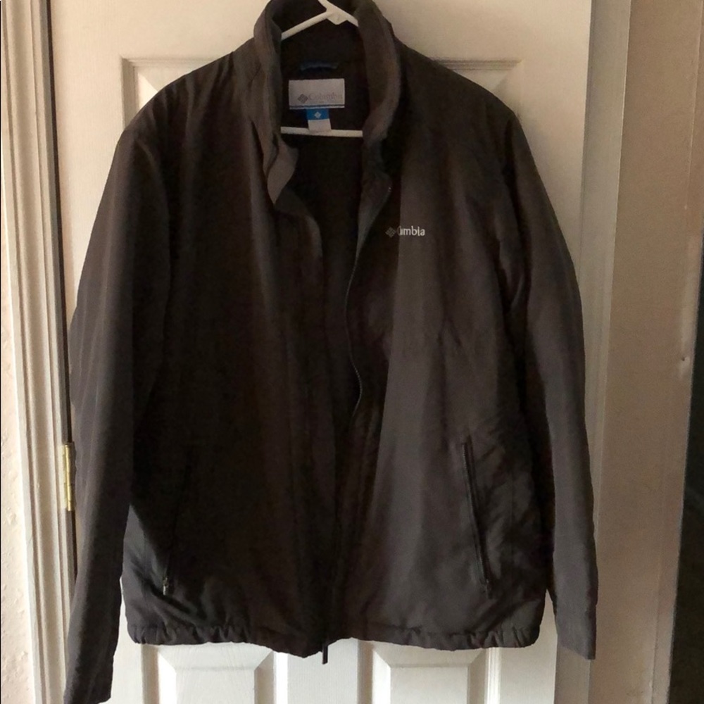 Men’s Columbia Large Dark Gray Coat